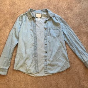 Denim button up